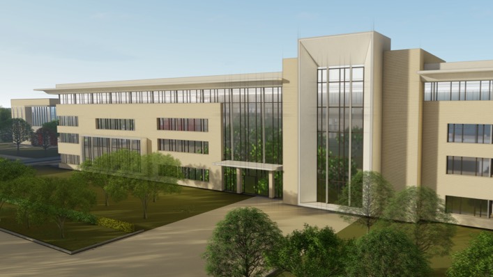 3d rendering of new building.