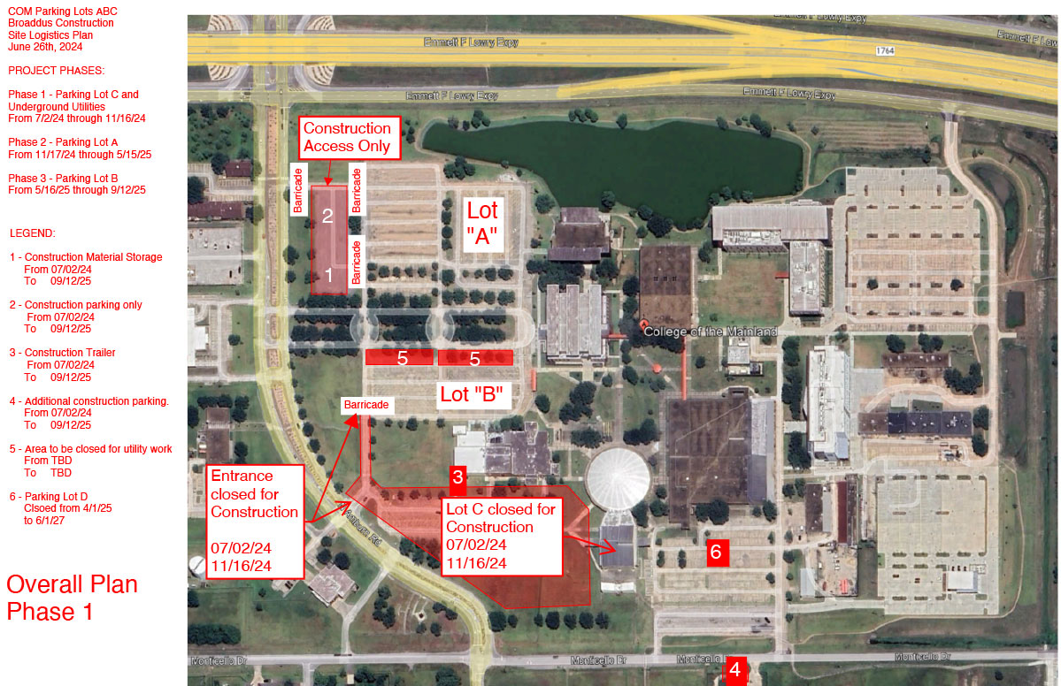 Campus parking lot